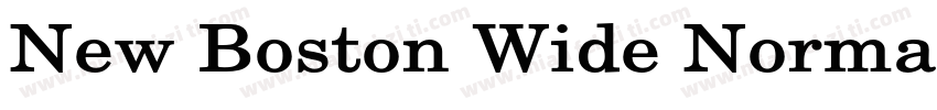 New Boston Wide Normal字体转换